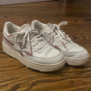 Reebok classic club c double sneakers, size 6.5